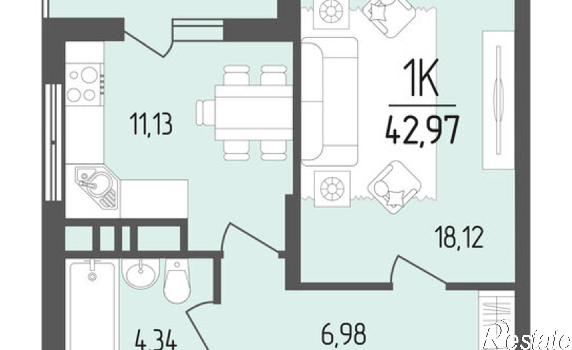 Купить квартиру за 6 630 000 рублей на улица Кондратенко, 10