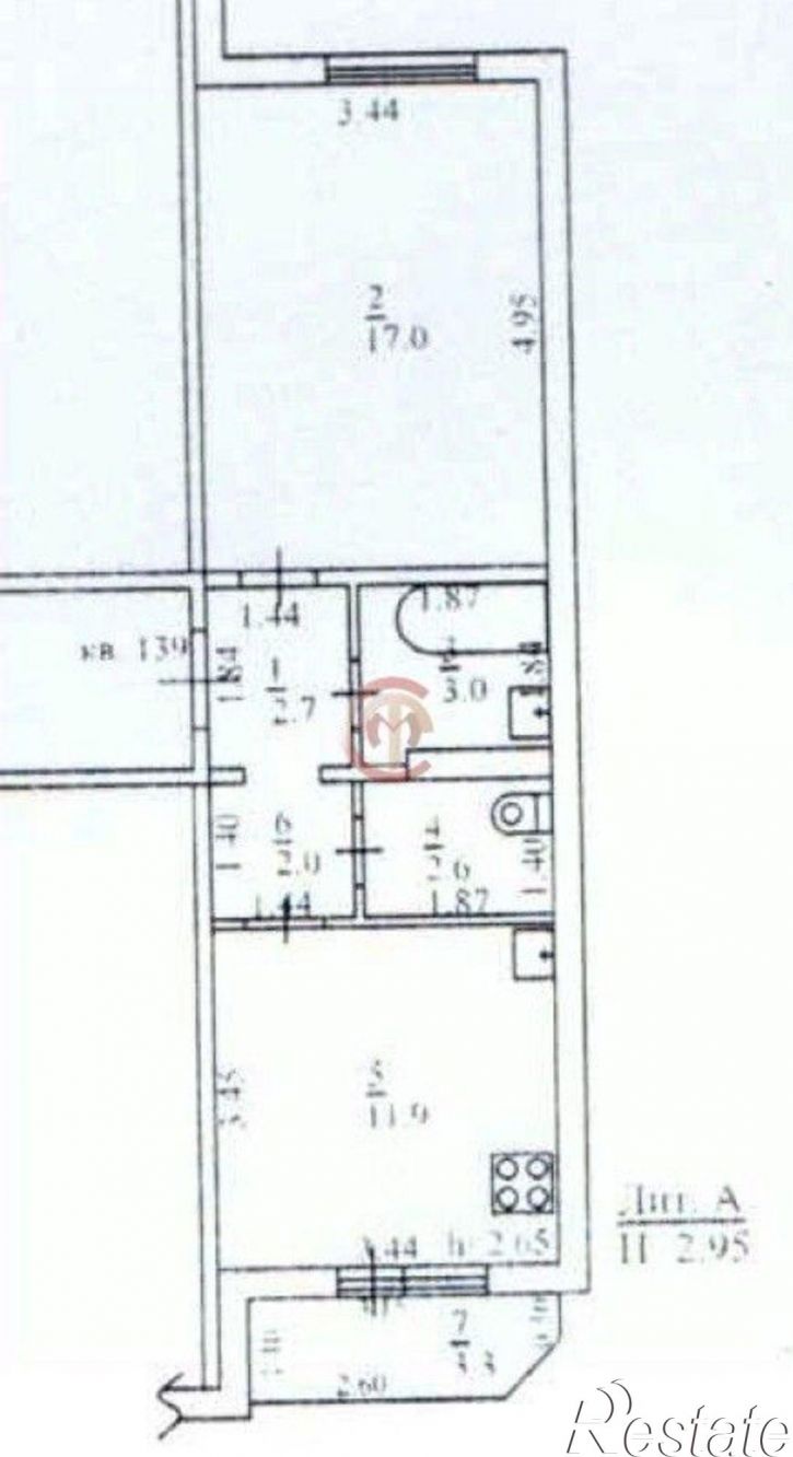 1-комн квартира проспект Авиаторов, 2,  д. 2