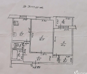 2-комн, 52кв м, этаж 3/9 8-й микрорайон, 4/1